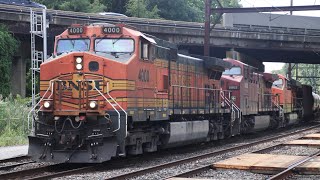 CSX B120 w BNSF  CP Foreign power [upl. by Grory334]