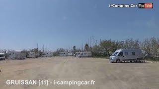 GRUISSAN 11  Aire Camping Car dans lAude [upl. by Eniger232]