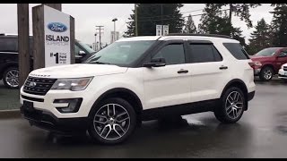 2017 Ford Explorer Sport  power folding 3rd row seats Review Island Ford [upl. by Accemahs140]