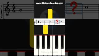 ¿Qué nota falta en la partitura musicos challenge piano [upl. by Anitirhc]