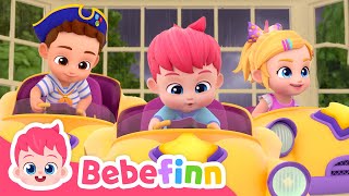 Go Away Rain☔️ Baby Cars are COMING  Bebefinn and Baby Shark  Nursery Rhymes amp Kids Songs [upl. by Dorthy]