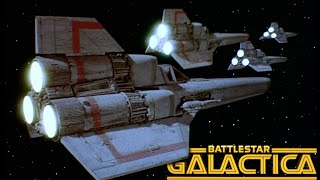 Battlestar Galactica Extended Theme 1978 Including Colonial Viper Footage [upl. by Enaywd]