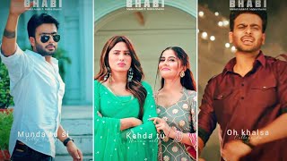 Bhabi Mankirt Aulakh Full Screen Whatsapp Status  Mahira Sharma  Latest Punjabi Song 2020  Lyrics [upl. by Berthold332]