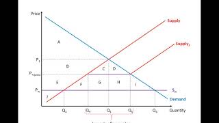 IB economics  tariffs and quotas diagrams [upl. by Aihsekan167]