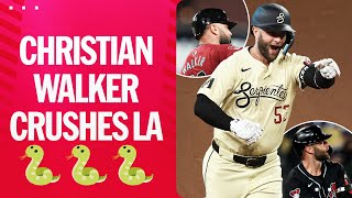 9 homers in 9 games Christian Walker has put a HURTING on the Dodgers this season 🐍 [upl. by Eberto843]