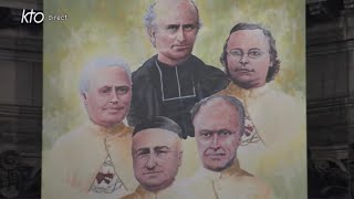 Béatification de cinq prêtres martyrs à Paris en 1871 [upl. by Nosreg]