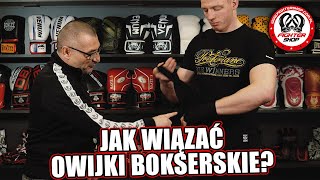 Jak wiązać owijki bandaże bokserskie  Fightershopcompl [upl. by Shuma316]