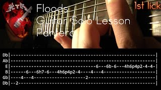 Floods Guitar Solo Lesson  Pantera with tabs [upl. by Ahsiri]