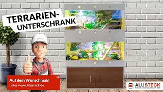 Terrarium Unterschrank selber bauen  DIY Bauanleitung mit ALUSTECK® [upl. by Anelra]