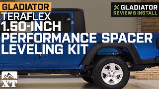 Jeep Gladiator JT Teraflex 150Inch Performance Spacer Leveling Kit Review amp Install [upl. by Perloff271]