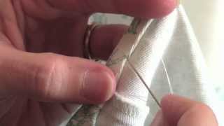 How to Hem a Dress by Hand Using the Blind Stitch blind hem [upl. by Efar]