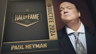 Paul Heyman  WWE Hall of Fame Class of 2024 [upl. by Dud]