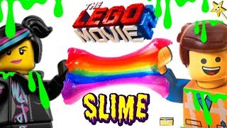 THE LEGO MOVIE 2 DIY SLIME  Making Slime w Emmet amp Lucy  SURPRISE TOYS [upl. by Froehlich]