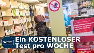 CORONASCHNELLTESTS Darum bieten nur wenige Apotheken kostenlose Schnelltests an aktuell [upl. by Aneehta607]