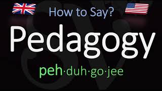 How to Pronounce Pedagogy CORRECTLY Meaning amp Pronunciation [upl. by Lovmilla709]