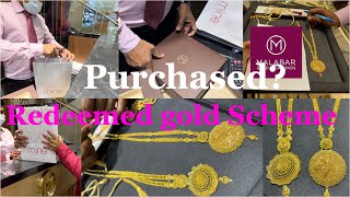 Jewellery Purchased from Gold scheme Plan  Malabar gold scheme matured  Gold  Diamond [upl. by Amliw]