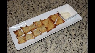 Crab amp Cream Cheese Wontons [upl. by Yebloc]