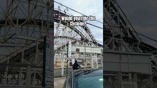 Would you ride the Coney Island Cyclone coneyisland rollercoaster [upl. by Nitsew]