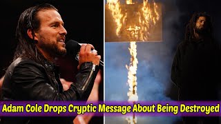 Adam Cole Drops Cryptic Message About Being Destroyed During AEW Hiatus [upl. by Loveridge182]