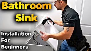 How To Install A Bathroom Sink HOOKING UP BATHROOM SINK DRAIN [upl. by Enriqueta]