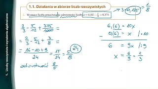 1Liczby rzeczywiste i wyr alg Powtórzenie do Matury [upl. by Sonaj323]