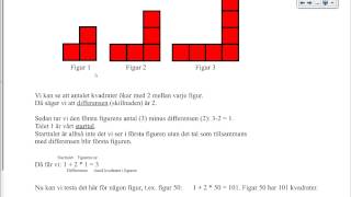 2 Mönster och algebraiska uttryck [upl. by Leunammi]