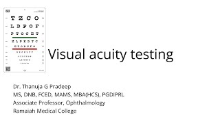 Visual acuity testing [upl. by Letti]