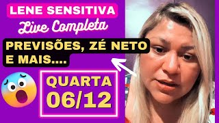 LENE SENSITIVA LIVE COM PREVISÕES QUARTA 061223 🙏💖 [upl. by Adnilak]