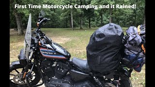 First Motorcycle Camping Trip All Female Riders It just had to rain [upl. by Pillihpnhoj]