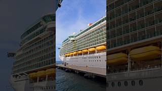 Huge Independence of the seas docking next to the world largest cruise ship icon of the Seascruise [upl. by Eelymmij]