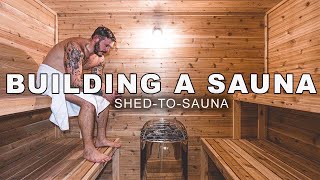 How to Build a Sauna inside a Shed [upl. by Burnside]