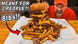 Gronk’s 8lb “Great Divide” Burger Challenge Is Meant for 2Person Teams [upl. by Onek]