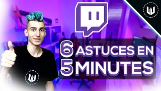 6 ASTUCES en 5 MINUTES pour Bien Débuter sur TWITCH [upl. by Atiuqes]