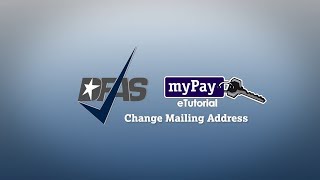 DFAS myPay How to Change Your Mailing Correspondence Address [upl. by Keavy992]