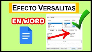 🅱️ Como poner el Efecto Versalitas en los titulos de Word Fácil y sencillo [upl. by Cheria527]