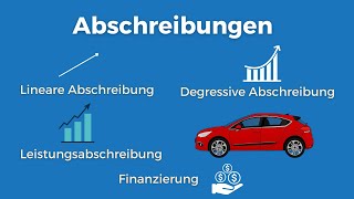 Die 3 wichtigsten Abschreibungsmethoden  Prüfungsfragen einfach erklärt [upl. by Atiuqcaj245]