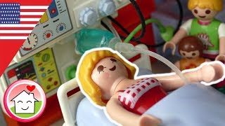 Playmobil english Mommy’s in Hospital  The Hauser Family [upl. by Yusuk436]