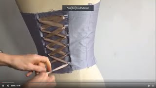 Rouleau Loops for Lacing a Corset [upl. by Aliam]