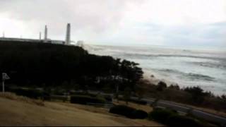 Japan video shows moment tsunami hit Fukushima nuclear plant [upl. by Peria]