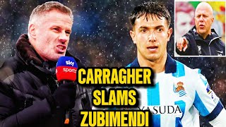 Jamie Carragher spells out Liverpool transfer worry as Martin Zubimendi rejects move [upl. by Trahurn]