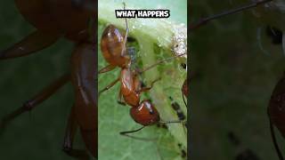 Aphids and Ants Up Close  Mutualism nature stem [upl. by Dustan]