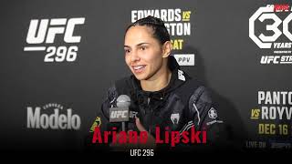 Ariane Lipski UFC 296 full postfight interview [upl. by Lowell]