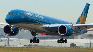 10 SMOOTH Airbus A350 Landings  Melbourne Airport Plane Spotting [upl. by Coretta66]