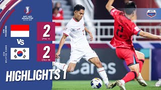 HIGHLIGHTS INDONESIA VS KOREA SELATAN  QF AFC U23 ASIAN CUP QATAR 2024 [upl. by Ennaylime929]