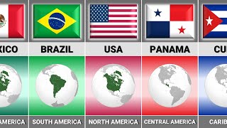 List of Subregions in Americas Countries [upl. by Dnumyar272]