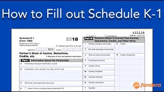 How to Fill out Schedule K1 IRS Form 1065 [upl. by Einra219]