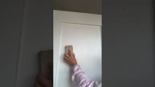 asmrnina3237 sanding the door shorts asmr sandpaper sandingwood [upl. by Rolfe477]