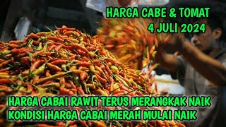 Harga cabai merah hari ini 4 Juli 2024  Info harga tomat dan cabai saat ini di Jawa Timur [upl. by Tommie]