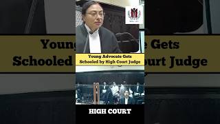 Young Advocate Gets Schooled by High Court Judge judge advocate highcourt shortvideo [upl. by Anwahsal]