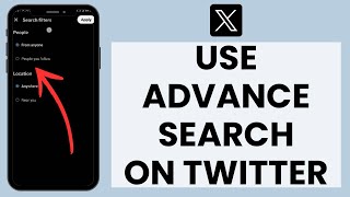 Twitter Advanced Search How to Use Advanced Search in Twitter Now X [upl. by Elfrieda]